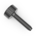 Raf Thumb Screw, M4 Thread Size, Plain Stainless Steel, 9 mm Lg M3473-SS